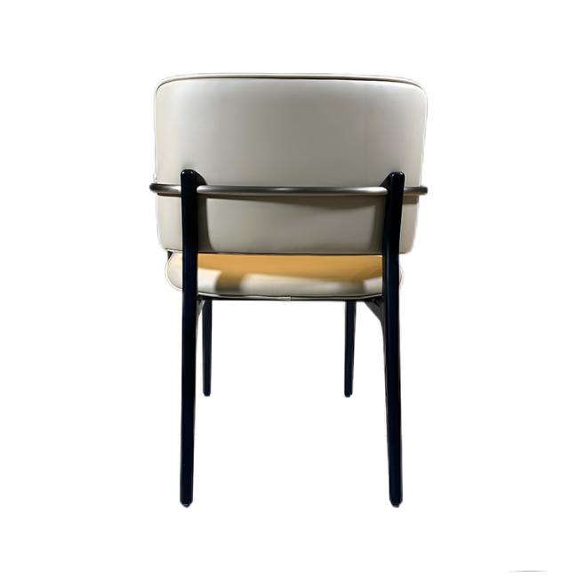 Wholesale Restaurant Luxury Simple Back Ash Wood Leather Chair Hotel Furniture Factory