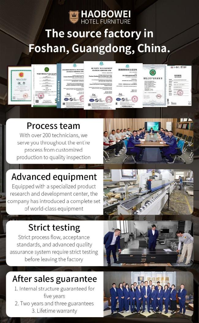 Hotel Furniture King Size Bedroom 3 Star Villa Factory Custom Bedroom Set