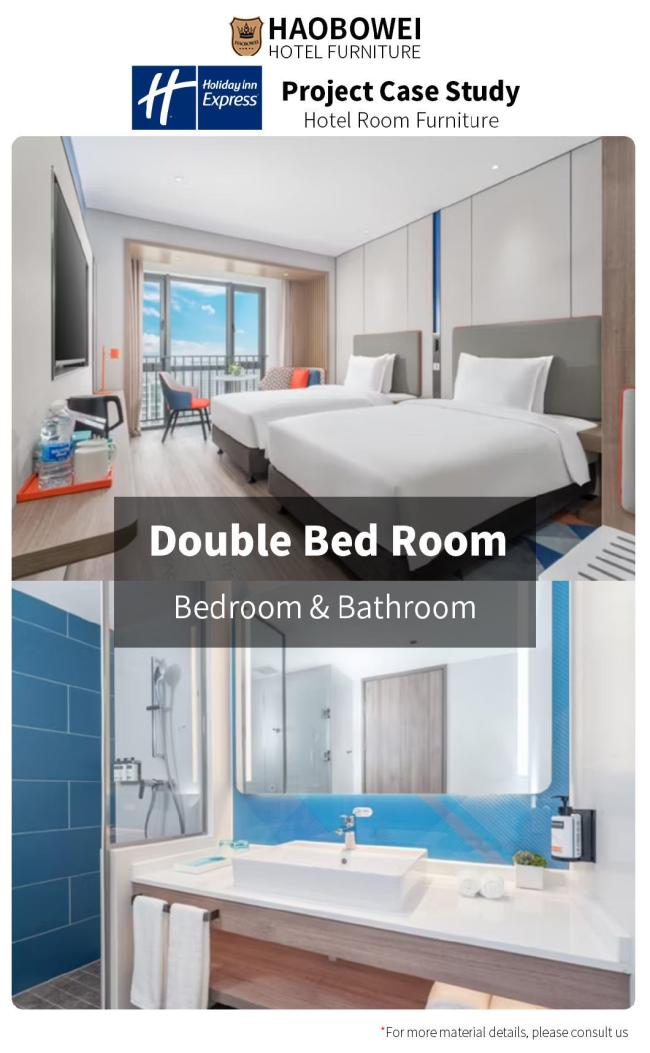 Wholesale Resort Hotel Furniture Bedroom Set for Business Apartment Factory Custom Headboard