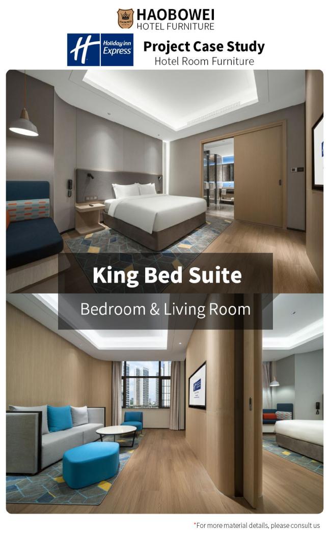 Wholesale Modern Luxury Hotel King Size Bedroom 3 Star Source Factory Furniture Set