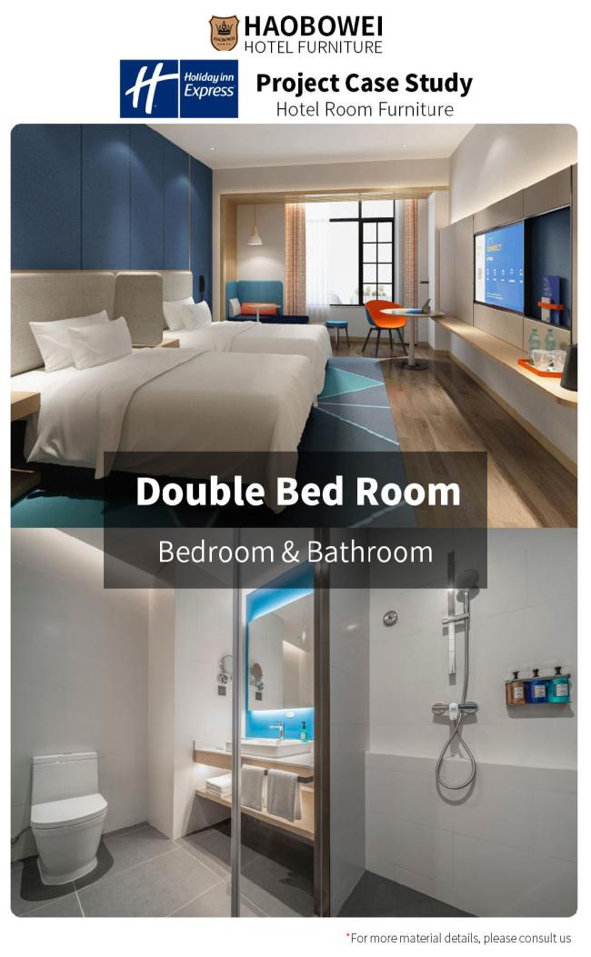 Wholesale Modern Luxury Hotel King Size Bedroom 3 Star Source Factory Furniture Set