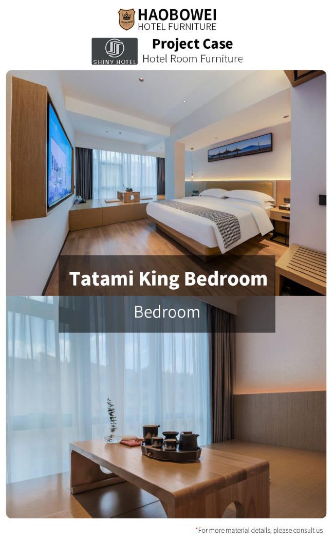 Hotel Furniture Foshan Luxury Style Standard King Size Bedroom Bed 3 Star