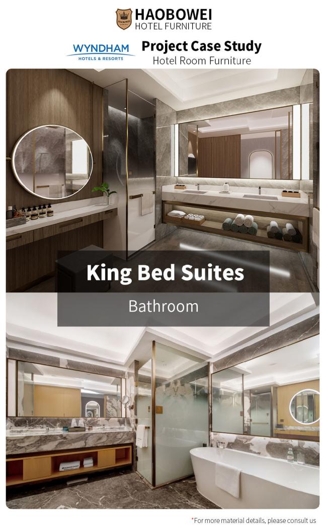 Wholesale Five Star Hotel Modern Style King Size Bedroom Factory Furniture Set