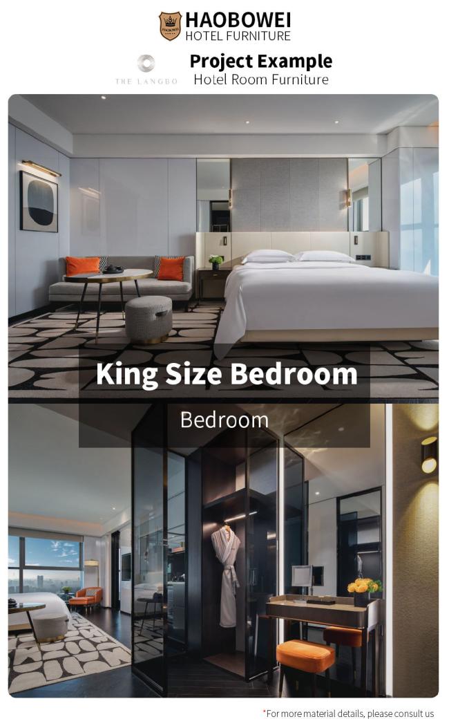 Wholesale Modern Style 5 Star Hotel Foshan China Double Bedroom Furniture Set