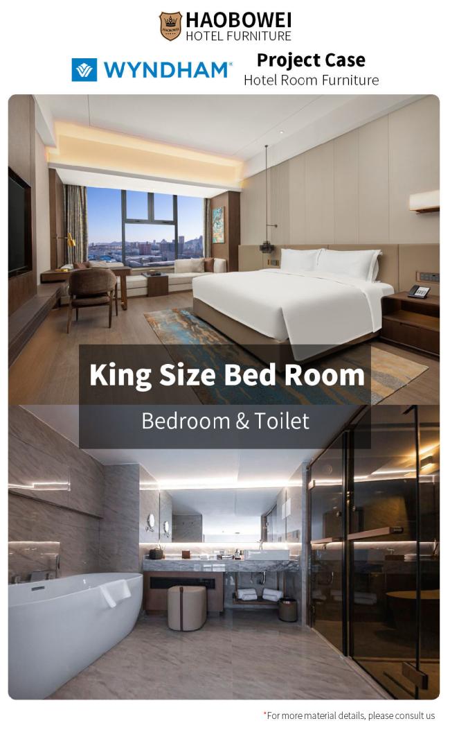 Wholesale Hotel Furniture Set Foshan China Modern Style Headboard King Size Bedroom