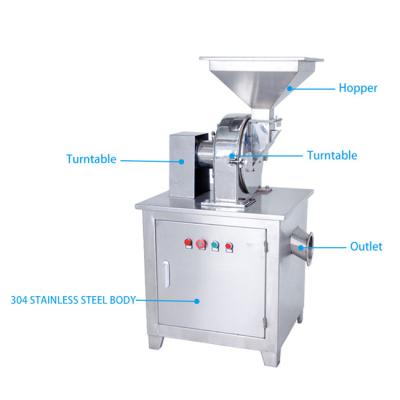 China Stainless Steel Food Industrial Milling Pulverizer Machinery For Tobacco Grinder GMP for sale