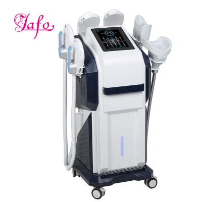 China LF-472 hiemt 4 handles ems cryo fat removal machine cryotherapy weight loss machine for sale