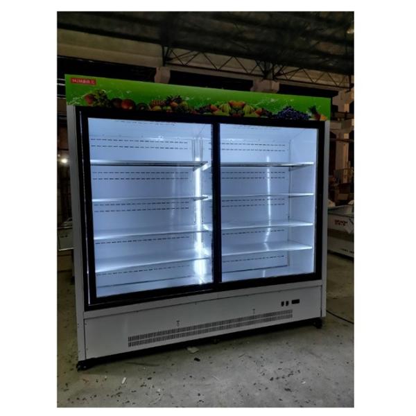 Quality 220V/50Hz Fruit Display Cooler Fridge Electric Automatic Defrost Type for sale