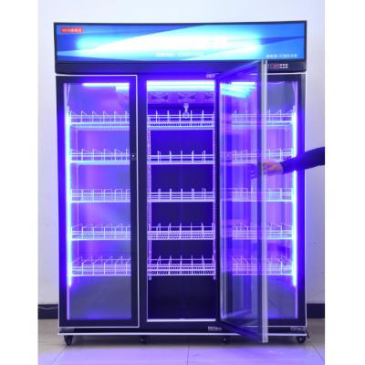 China Commercial Beverage Display Cooler Refrigerator Swing Door 1333L Capacity for sale