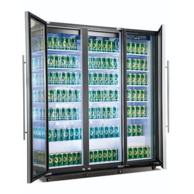 China Storage Glass Door Beverage Fridge 1680L Commercial Wine Display Cooler 3C for sale