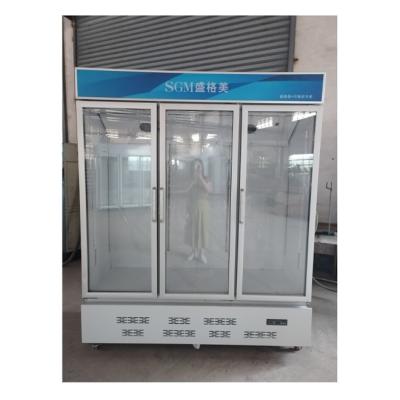 China Five Shelves Upright Display Refrigerator 1333L Beverage Cooler Refrigerator for sale