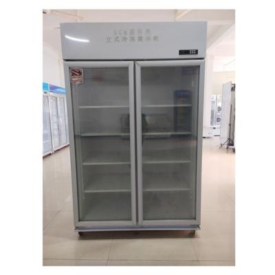 中国 飲料 垂直ディスプレイ 冷蔵庫 店舗 垂直 ガラスドア 冷蔵庫 3C 販売のため