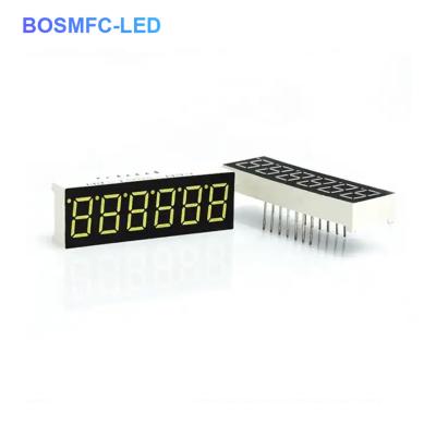 China 0.36 Inch 7 Segment LED Display 6 Digits Multi Function 20mA for sale