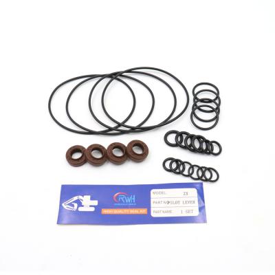 China Excavator ZX Series Rod Seal Kit Rubber Hitachi Lever Valve Kit for sale