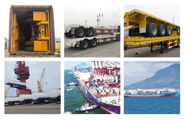 Skeleton Frames Flatbed Self Dump Tipping Car Vehicle Hauler Carrier Truck Semi Trailer Price for Sale