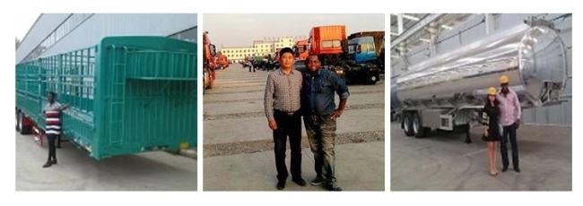 China Factory Axle Hydraulic Cylinder Tipper Full Truck Side Dump Full Trailer