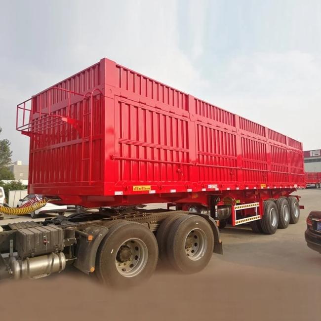 Hydraulic Cylinder Axles U Type 50 Tons End Dump Trailer Tipper Semi Truck Trailer for Sale