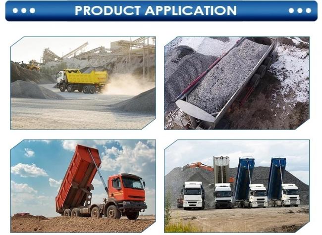 Truck 3axles Side Tipper / Rear Dumper Semi Trailers Tractor Hydraulic Dump Trailer
