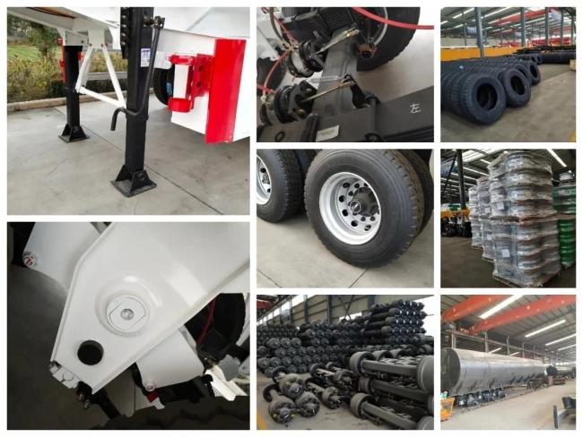 in Road Construction Rear Tipper Truck Axles Rear Dump Semi Trailer for Ghana West Africa
