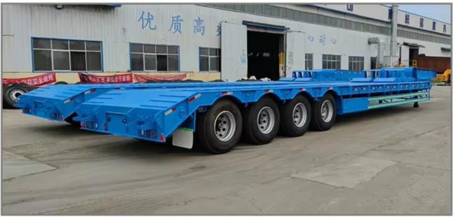 Extendable Low Loader Deck Trailer Hydraulic Wind Blade Transport Low Boy Lowbed Low Loader for Sale
