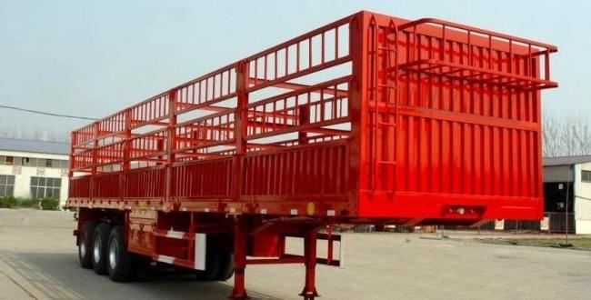 3 Axis Straight Beam Pile Semi-Trailer Cargo Fence Semi-Trailer