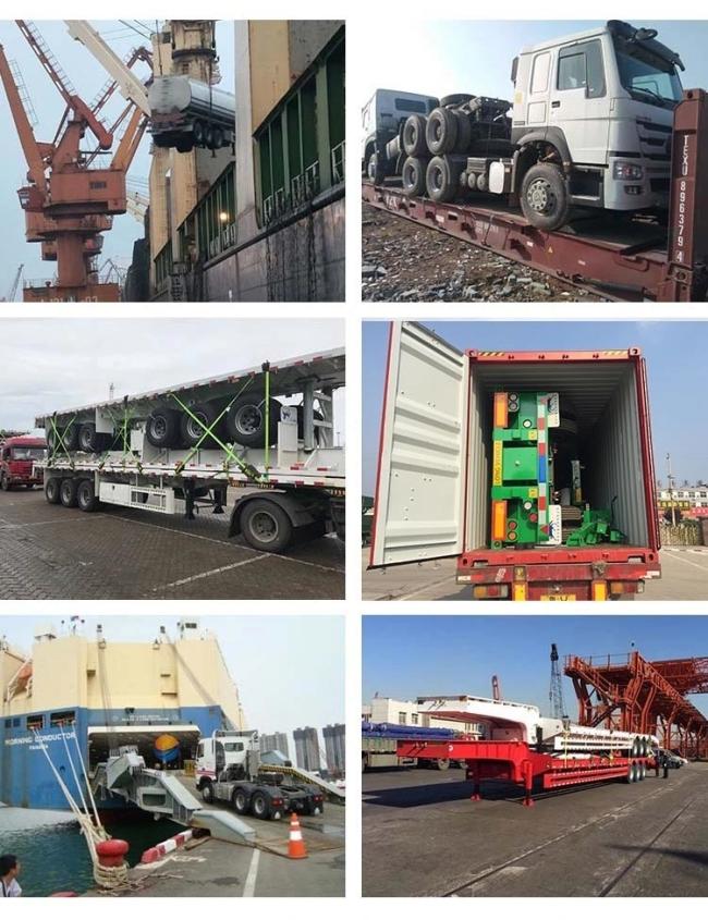 3 Axle Flatbed Trailer with Long Side Wall/Sidewall Cargo Semi Trailer for Sale