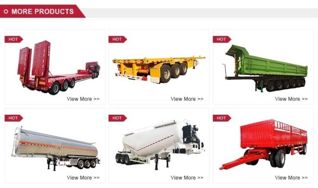 Heavy Duty Second Hand 40 FT Truck/ Flatbed Semi /Flat Bed Trailer/Skeleton Container /Semi /Trailer