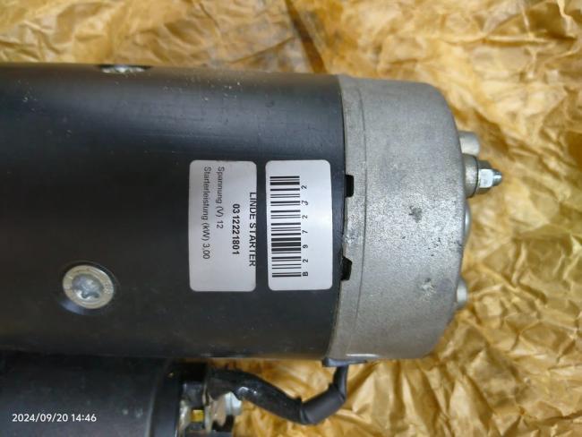 Linde Forklift Starter Starter Motor 0312221801 Compatible with Perkins Engine