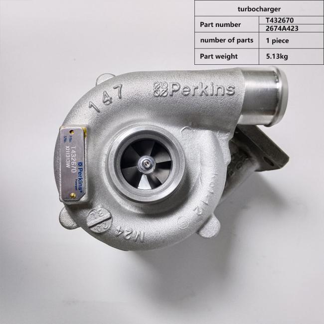 Perkins 1103 Turbocharger T432670 2674A423 558-6961