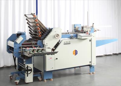 China Multifunctional Cross Fold Paper Folding Machine 480mm 4 Buckle Plate High Speed for sale