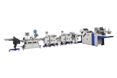 China High Speed Pharmaceutical Leaflet Folding Machine 600mm With Labeling 600TS / 480TS for sale