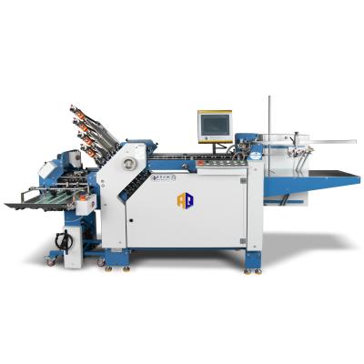 China Belt Driving Leaflet Cross Paper Folding Machine With Paper Jam Alarm For Printing Industry Use for sale