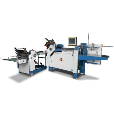 China Cost-effective A3 Leaflets Insert Paper Cross Folding Machine With Gear Driving Paper Folder for sale