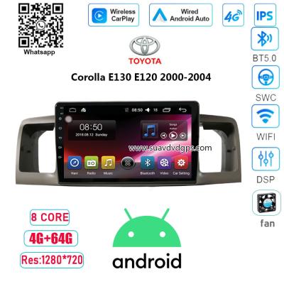 China 2 din car stereo radio multimedia player android apple carplay Auto GPS navigation for Toyota Corolla E130 E120 for sale