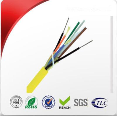 China Kevlar Strengthen Multi Cores Strand Fiber Optic Cable For FTTB Indoor Cable for sale