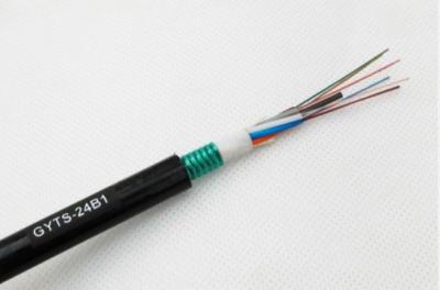 China 72 Core G652D Loose Tube Fiber Optic Cable GYTS PE Outer Sheath Material for sale
