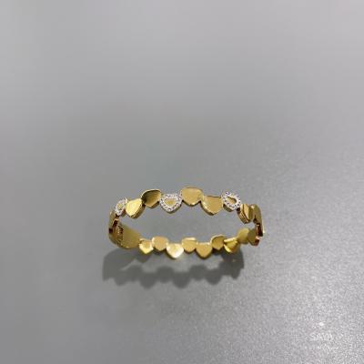Chine Ensemble cher Diamond Bracelet de coeur de bracelet d'acier inoxydable des bijoux 18K Rosegold à vendre