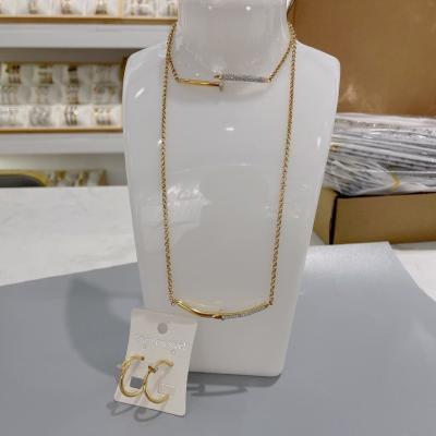 中国 Stainless Steel 18k Gold Plated Pendant Necklaces Love Brand Necklace 販売のため