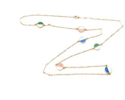 China L.Vicharm Colorful Party Long Necklace Multiple Colors Shell Necklaces for sale