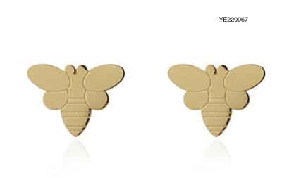 China Simple Luxury Silver Bee Earrings for sale