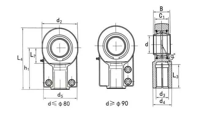 GIHN-K...LO/ GK...CK / CGKD/ SIGEW...ES/ SIQG...ES Series Hydraulic Rod Ends Bearings(GK12CK GK16CK GK20CK GK25CK GK32CK GK40CK GK50CK GK63CK GK80CK GK100CK )