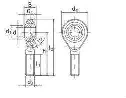 SAZJ Series Rod Ends/Heim Joint/ Rose Joint/ Bearings (SAZJ4 SAZJ6 SAZJ7 SAZJ9 SAZJ11 SAZJ12 SAZJ15 SAZJ19)