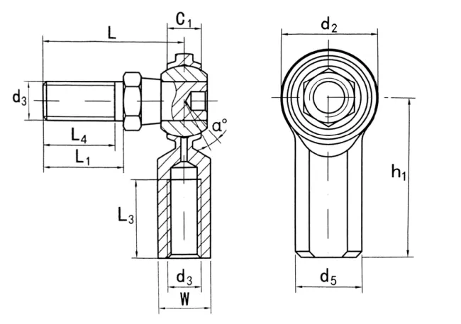 CF..Y Series Rod Ends/Heim Joint/ Rose Joint/ Bearings With Stud(CF3Y CF4Y CF5Y CF6Y CF7Y CF8Y CF10Y CF12Y)