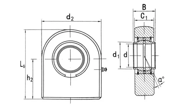 GF...LO Series Hydraulic Rod Ends/ Oscillating Bearings(GF20LO GF25LO GF32LO GF40LO GF50LO GF63LO GF70LO GF80LO GF90LO GF100LO GF110LO)