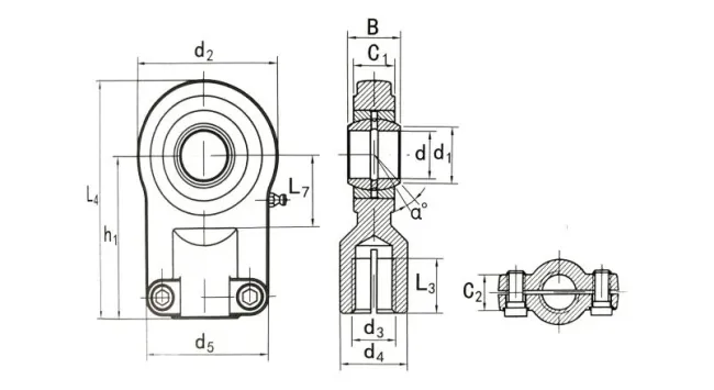 Hydraulic Rod Ends ( 25KI1149 32KI1149 40KI1149 50KI1149 63KI1149)