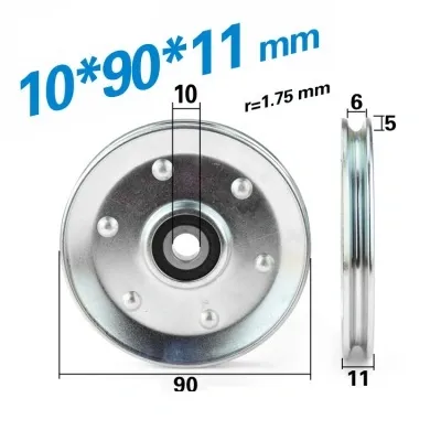 12x60x14 mm Non-standard Wire Rope Pulley Bearings / Nylon Pulley Wheel