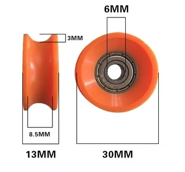 10x35x9 mm 6000 U Groove High Quality Polyformaldehyde POM Coated Ball Bearings