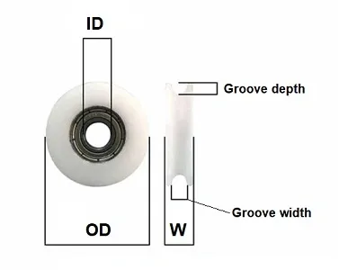 10x35x9 mm 6000 U Groove High Quality Polyformaldehyde POM Coated Ball Bearings