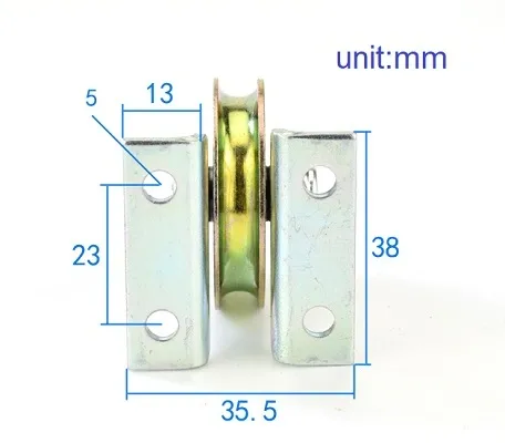 Sliding Gate Wheel Roller with Internal Support /Caster Wheel/ Single Bearing Door Pulley Y/U/V Groove Full Support Door Track Roller