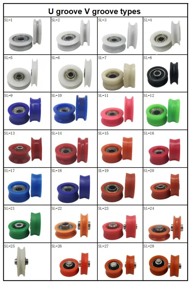 10x29.5x9 mm 6800 Round Wheel Surface Track Roller Bearing Pulley / Sliding Window Wheel / Sliding Track Roller / Nylon Pulley Wheel / Bearing Roller